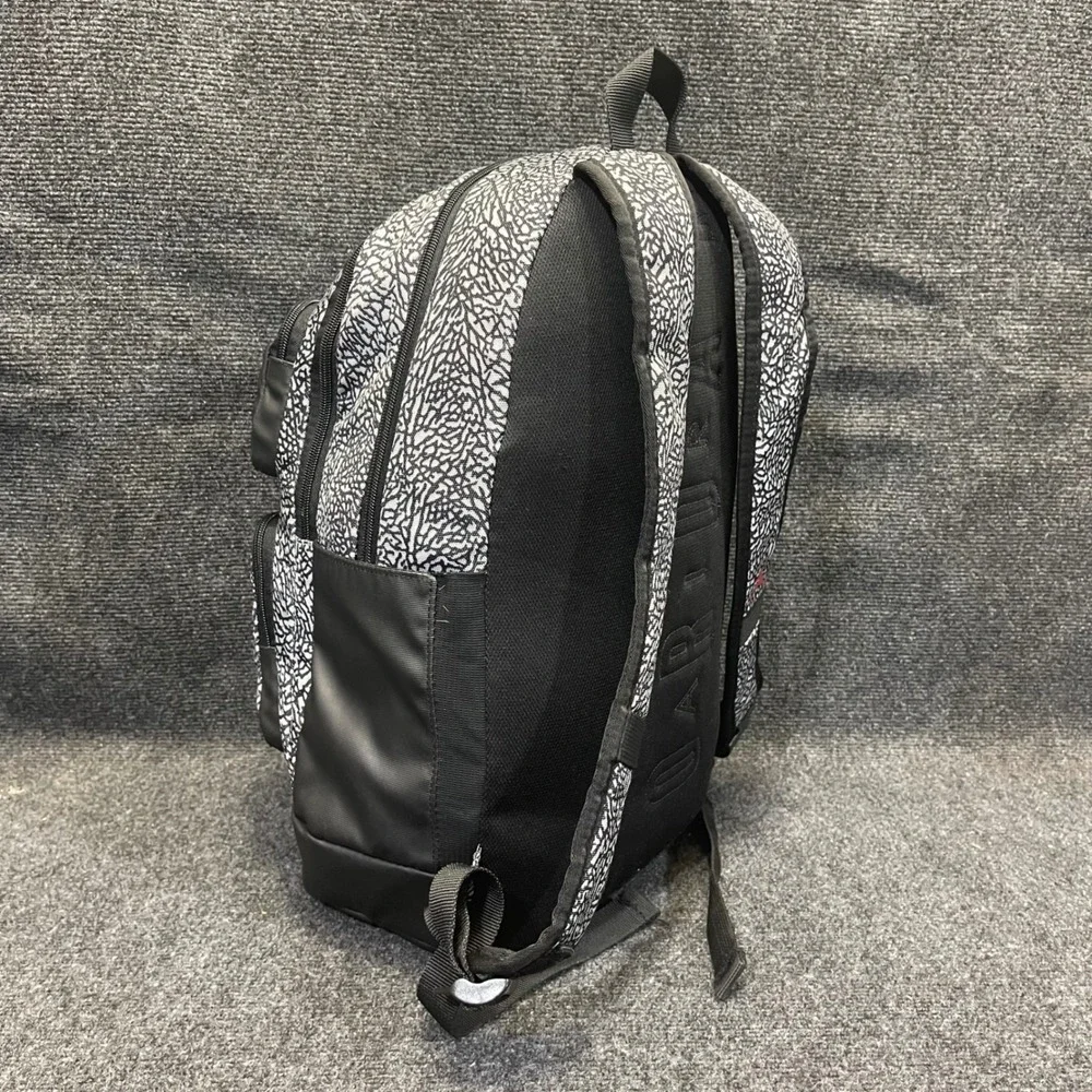 Nike Air Jordan 0670-G3A Black Elephant Print Jumpman Sport Essential Backpack